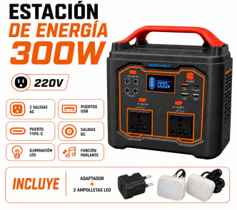 ESTACION DE ENERGIA PORTATIL 300W